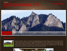 Tablet Screenshot of kowalczyk-noclegi.sromowce-nizne.pl